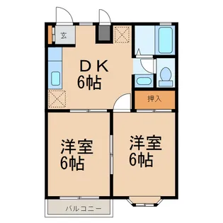 コーポソレイユ A【2階】の間取り