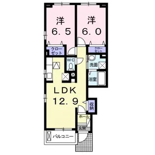 スタッグ ビートル B【1階】の間取り