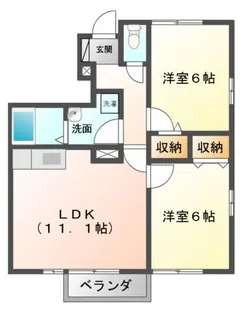 ブライトオリジン【1階】の間取り