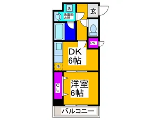 リビエール増井【5階】の間取り