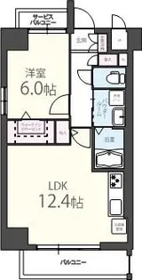 UPWARD【8階】の間取り