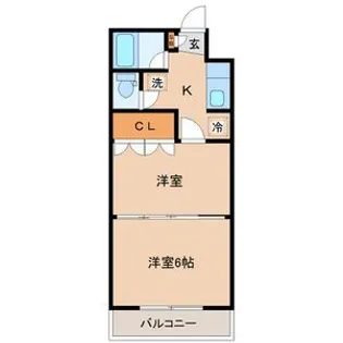 イーグルハイツ宮町【1階】の間取り