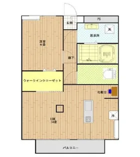 パセオプラシード袋原【2階】の間取り