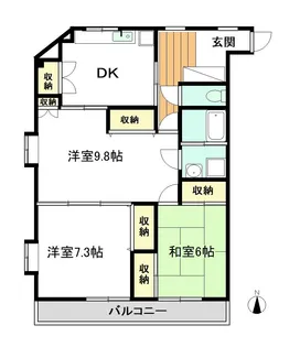 パークコート高島本町【2階】の間取り