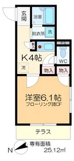 メゾンドゴトー【1階】の間取り