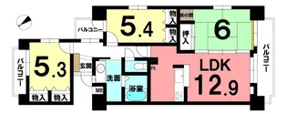 ナビタウン江南II二番館【12階】の間取り