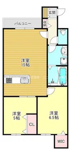 エフィー大阪狭山【3階】の間取り
