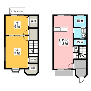 COUR VERTE【1階】の間取り