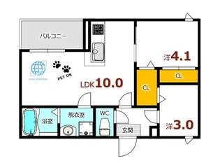 Regalest-E【2階】の間取り