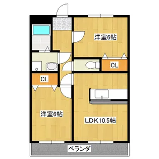 サンモール美木【2階】の間取り