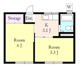 パールハイツ【1階】の間取り