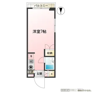 ヒルウエスト・クォドラント【3階】の間取り