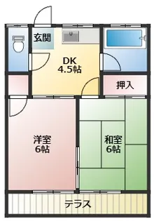 コーポ春風【1階】の間取り
