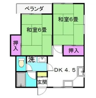 カーサスズキ【2階】の間取り