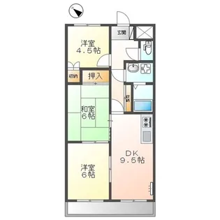 エヴァークレストール【3階】の間取り