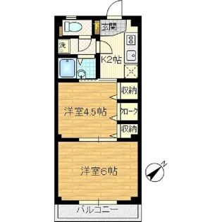 カーサ台町【3階】の間取り