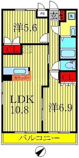CARROTIII【2階】の間取り