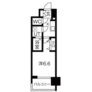 レジュールアッシュ九条【8階】の間取り