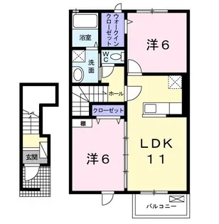メゾン・コロレV【2階】の間取り