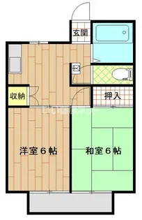 TSハイツA棟【1階】の間取り