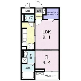 バーミィ ブリーズ【1階】の間取り