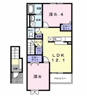 ブラウニーガーデン VI【2階】の間取り