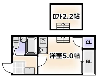 シャンクレール日本橋【4階】の間取り