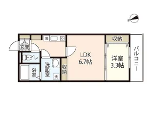 レジデンス小島【1階】の間取り