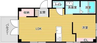 ラルジュ南千反畑町【1階】の間取り
