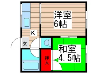 ハイツ菅野【2階】の間取り