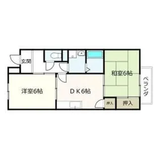メゾンエクセル土田【1階】の間取り