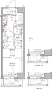 クレイシア立川【8階】の間取り