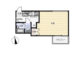 ジュネス城北新町II【1階】の間取り