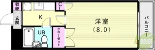 Kヒルズ【4階】の間取り