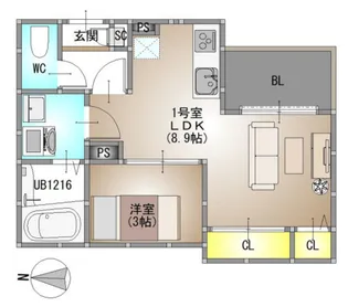REGALEST 今【2階】の間取り