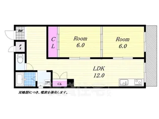 福池マンション【5階】の間取り