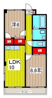 ローレル川口元郷【3階】の間取り