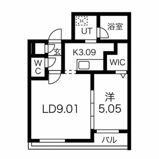 ガイアールS8【5階】の間取り