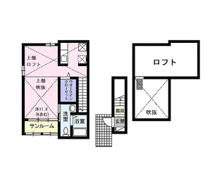 リバーサイド・メゾン【2階】の間取り