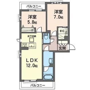 シエル【1階】の間取り