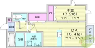 フォレス北仙台2【2階】の間取り
