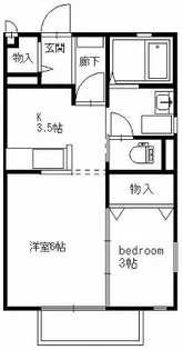 ADESSO(アデッソ) A棟【2階】の間取り
