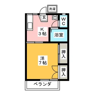 グリーンパーク A棟【2階】の間取り