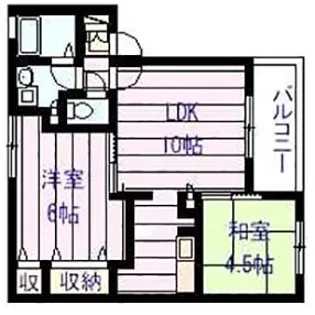 メゾンボヌール【1階】の間取り