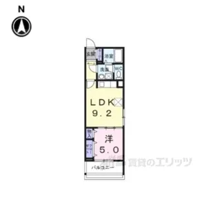 ヒカルサ尼崎若王寺【3階】の間取り