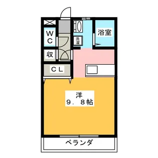 ロックフィールド【2階】の間取り