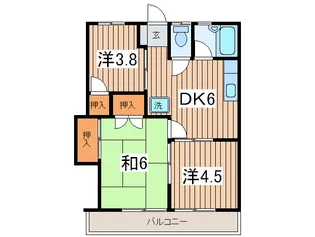ドエル籾山I【2階】の間取り