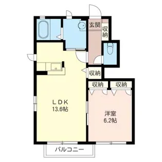 サニータウンF【1階】の間取り