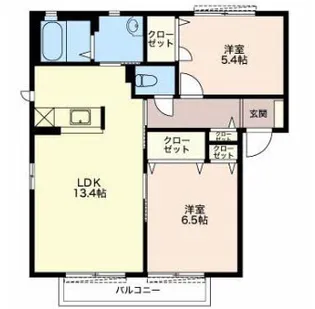 サンライズC【1階】の間取り