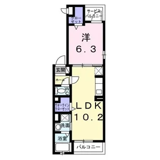 テラック中央林間【3階】の間取り